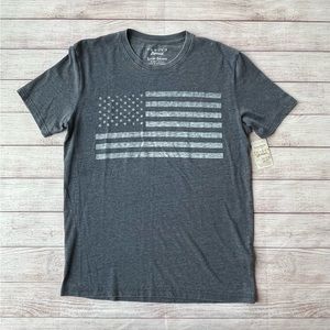 NWT Lucky Brand Burnout Flag Shirt